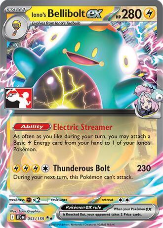 Journey Together Iono's Bellibolt Ex [Prize-Pack] Pokémon card